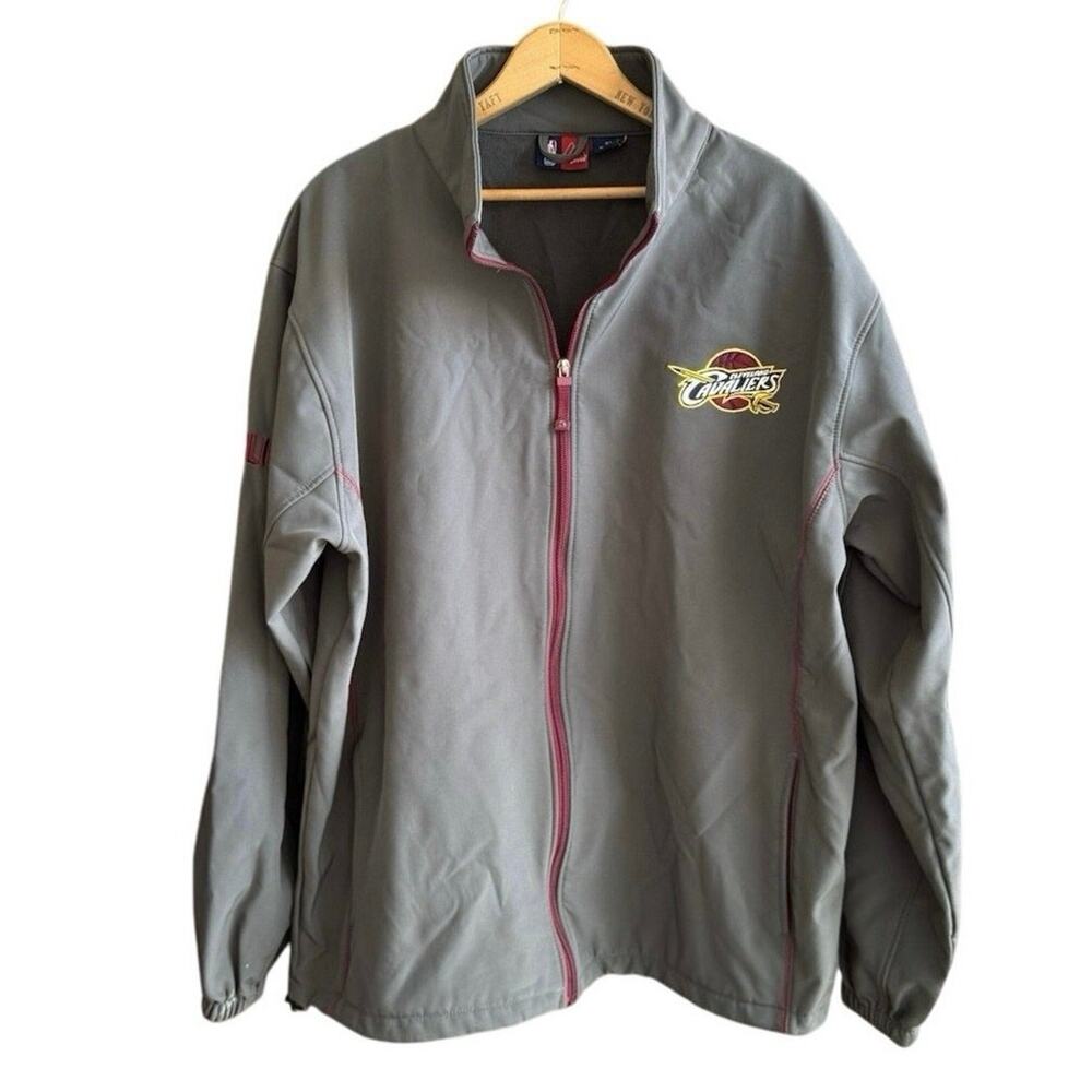 Cleveland Cavaliers Light Weight Zip Up Jacket Gray NBA basketball Men’s XLT